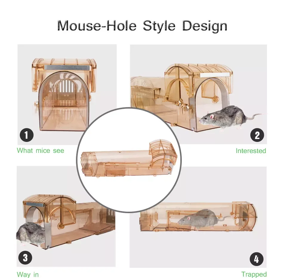 Reusable Smart No Kill No Touch Mice Catcher Rat Alive Trap poison-free Release Safe Humane Mouse Trap