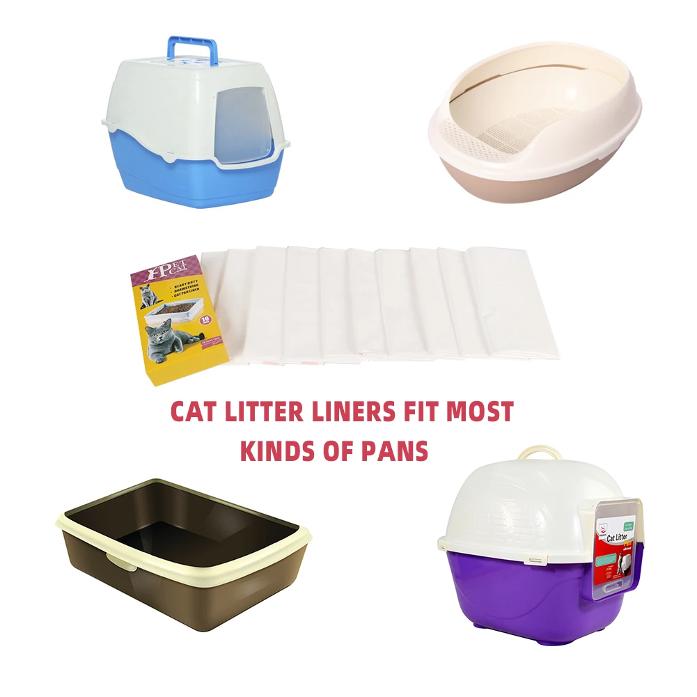 Cat Litter Box Liners 30 Count Drawstring Cat Waste Liners