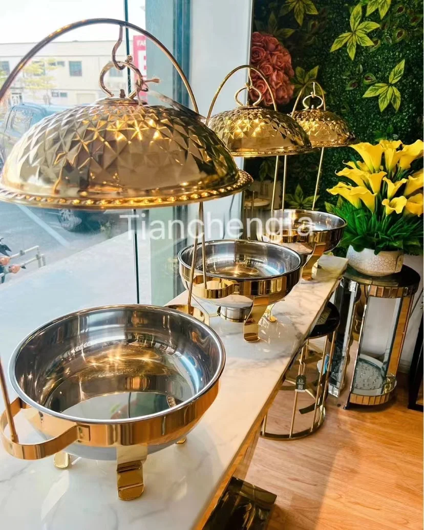 Factory Price Food Warmer For Wedding Party Commercial Catering Equipment Chafing Dishes Hotel Heating Food Chefing Dish