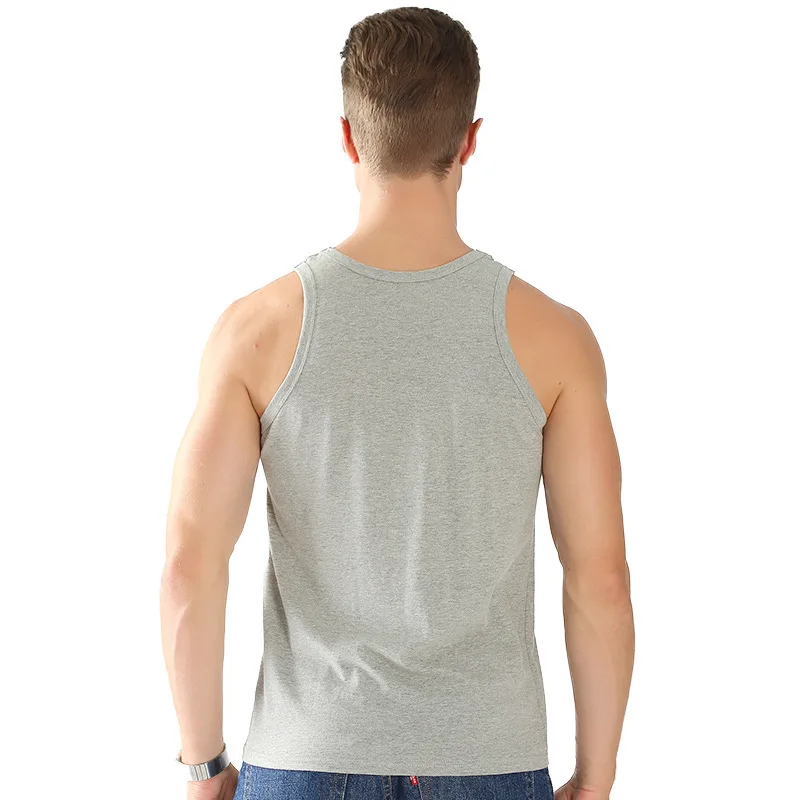 
Private Label Cotton Plus Size Mens Undershirts Summer Vests 