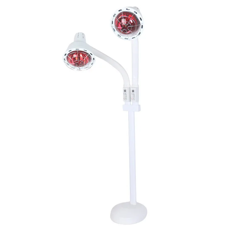 Double-head Infrared Physiotherapy Lamp Beauty Salon Floor-Standing Household Heating Grill Lamp Red Light