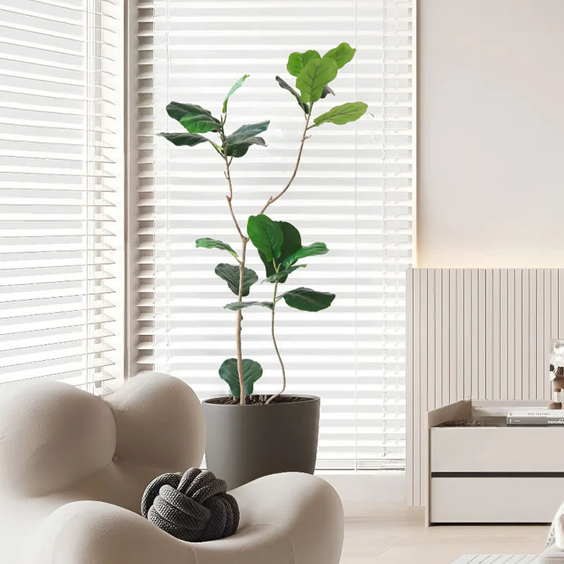 Y-shaped trunk banyan tree by plastic material green plant interior decoration artificial plant life size artificial trees