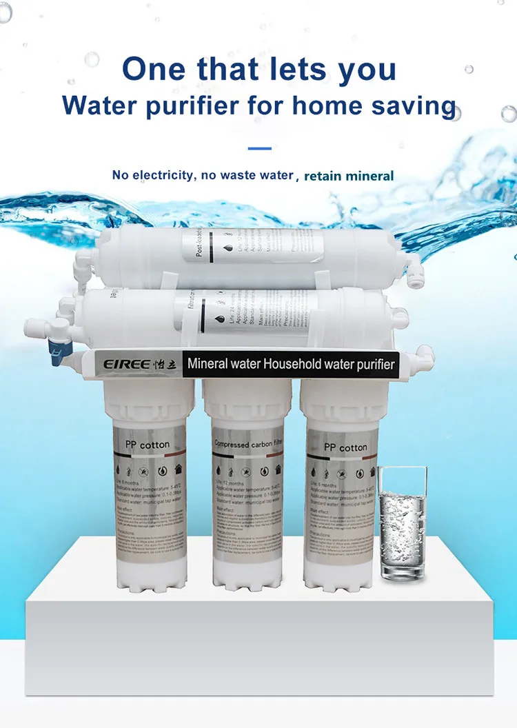 ultra filtration membrane 90L/H Custom low price ABS Remove Chlorine iron removal water filter for home use