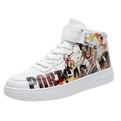 Ziitop Manufacture Air 1 force Casual Men Sneakers One piece Portgas D Anime Shoes For Men Men Skateboard Shoes