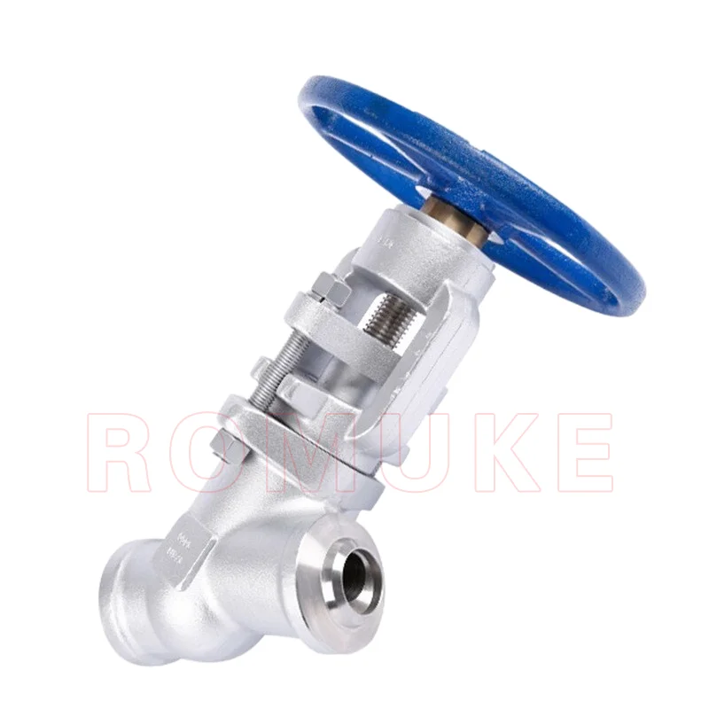 J65Y-1500LB   API Standard Stainless Steel CF8 CF3 CF8M CF3M Y-typel Globe Valve