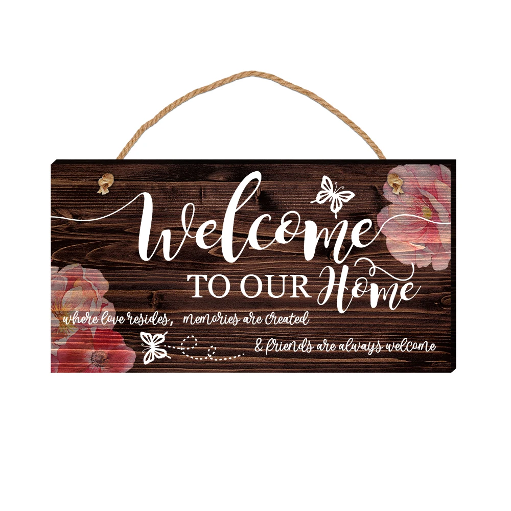 
Amazon Top Seller Welcome to Our Home Welcome Wood Sign for Front Door 