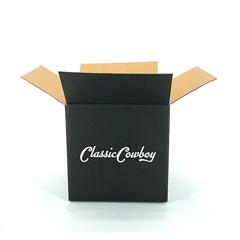 Forests Custom  Black Matte Packing Carton Shipping box for Clothing Bodywash