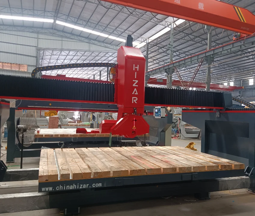 5 axis cnc machine bridge saw marble cutting milling engraving machine vertical horizontal stone cutting machine