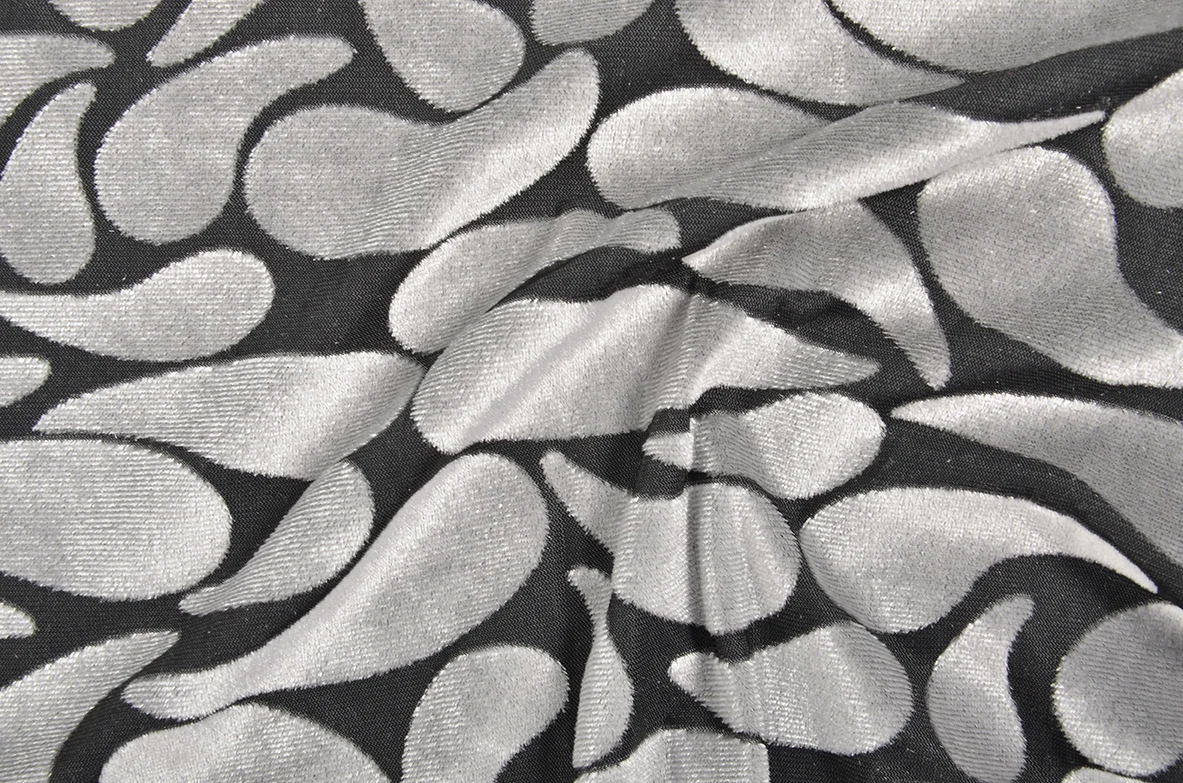 Worthwhile and best selling small flower pattern burnout fabric with nylon for dress