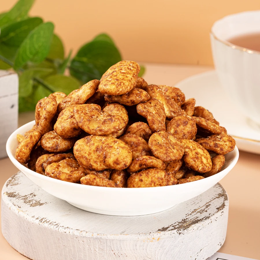Hot spicy Chinese traditional flavor fried coated fava bean snack