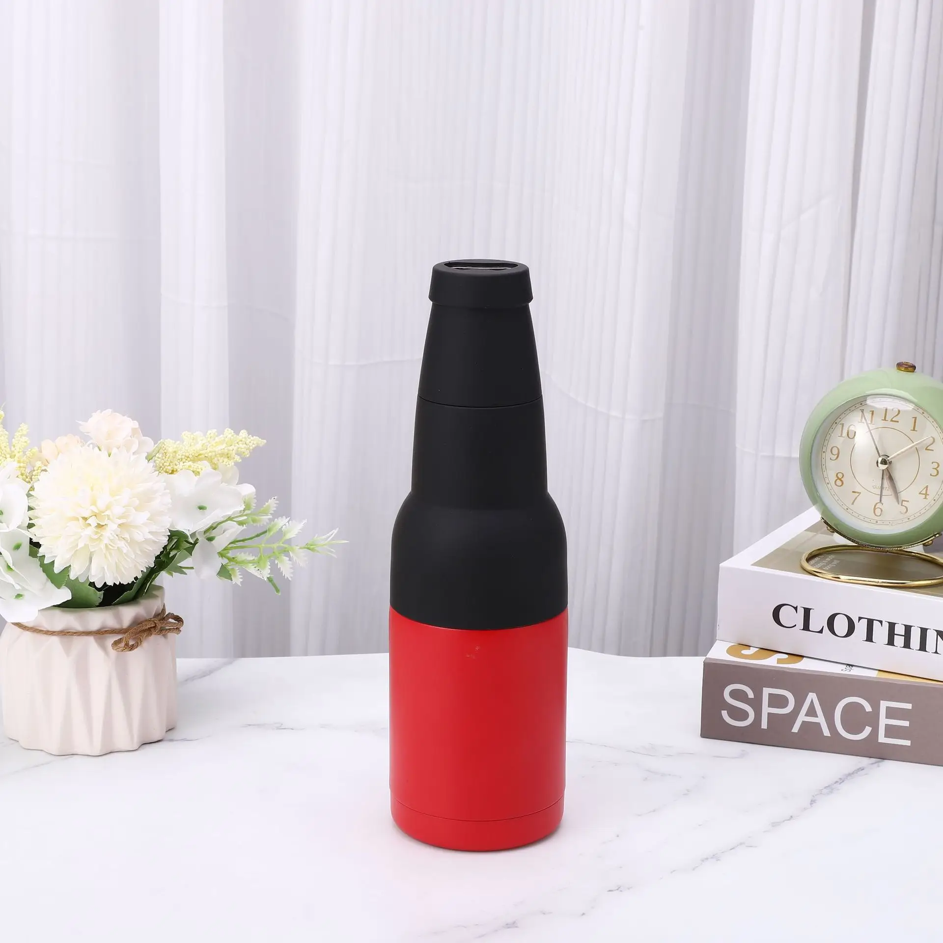 Double Wall Stainless Steel Insulated Can Cooler, stainless steel 3 in 1 Can and Beer Bottle Insulator holder