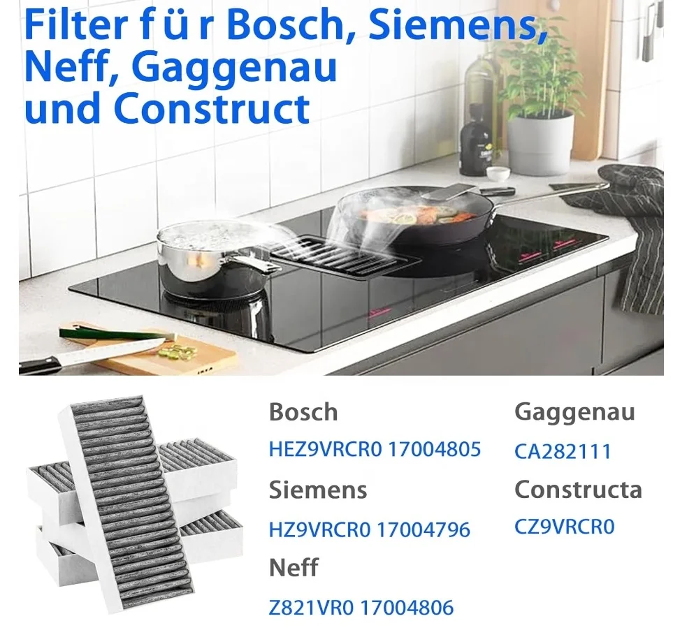air hood filter replacement for Bosch HEZ9VRCR0 17004805/Siemens 17004796
