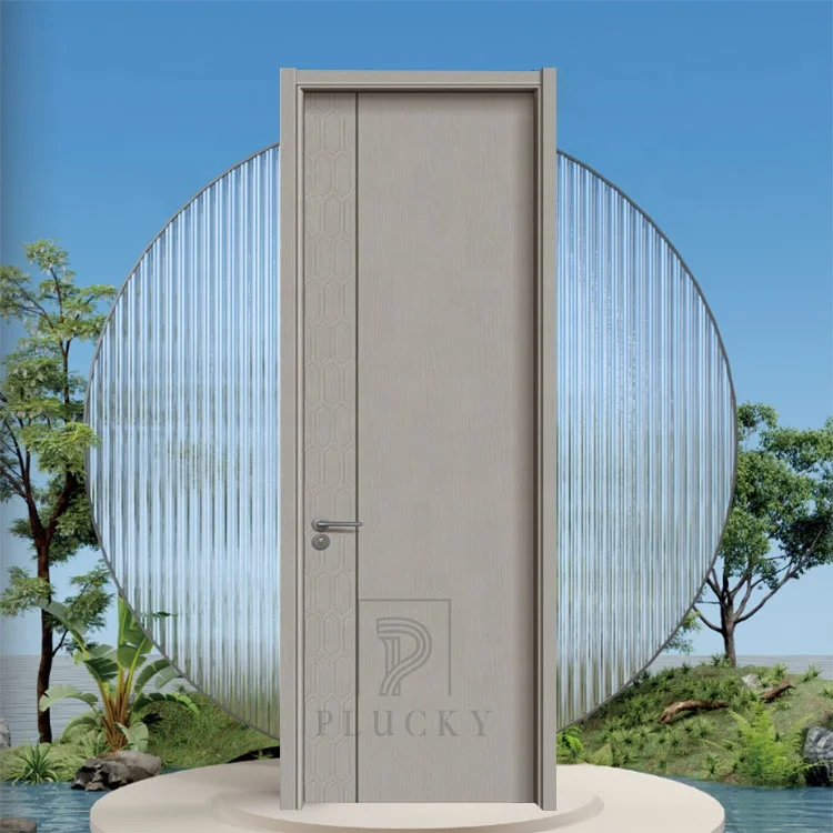 Latest new material competitive price interior solid core wooden door