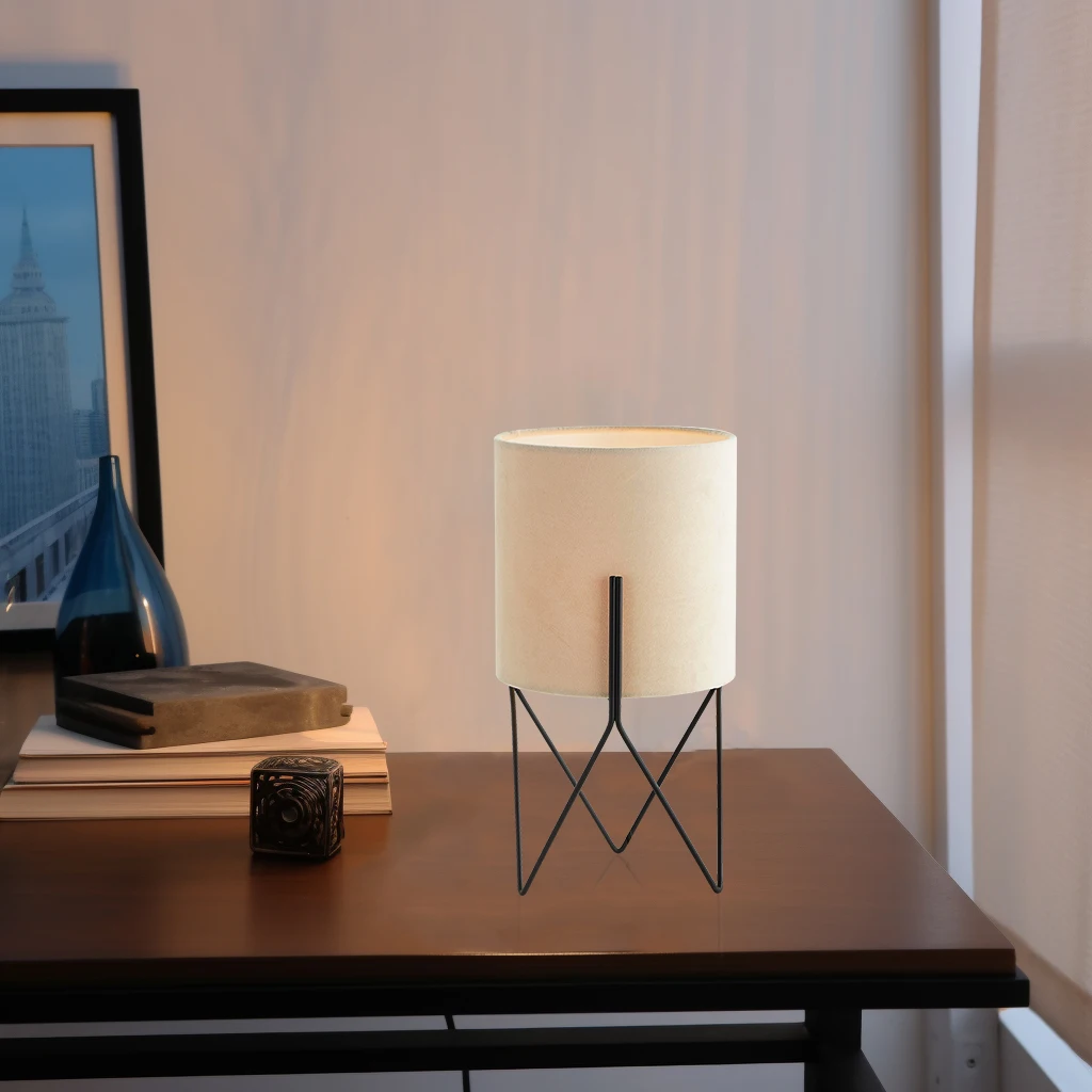 How Sell New Designed Luxury Black Hollow Shaped Metal Base Table Lamp With Withe Fabric Lampshade For Bedroom Living Room