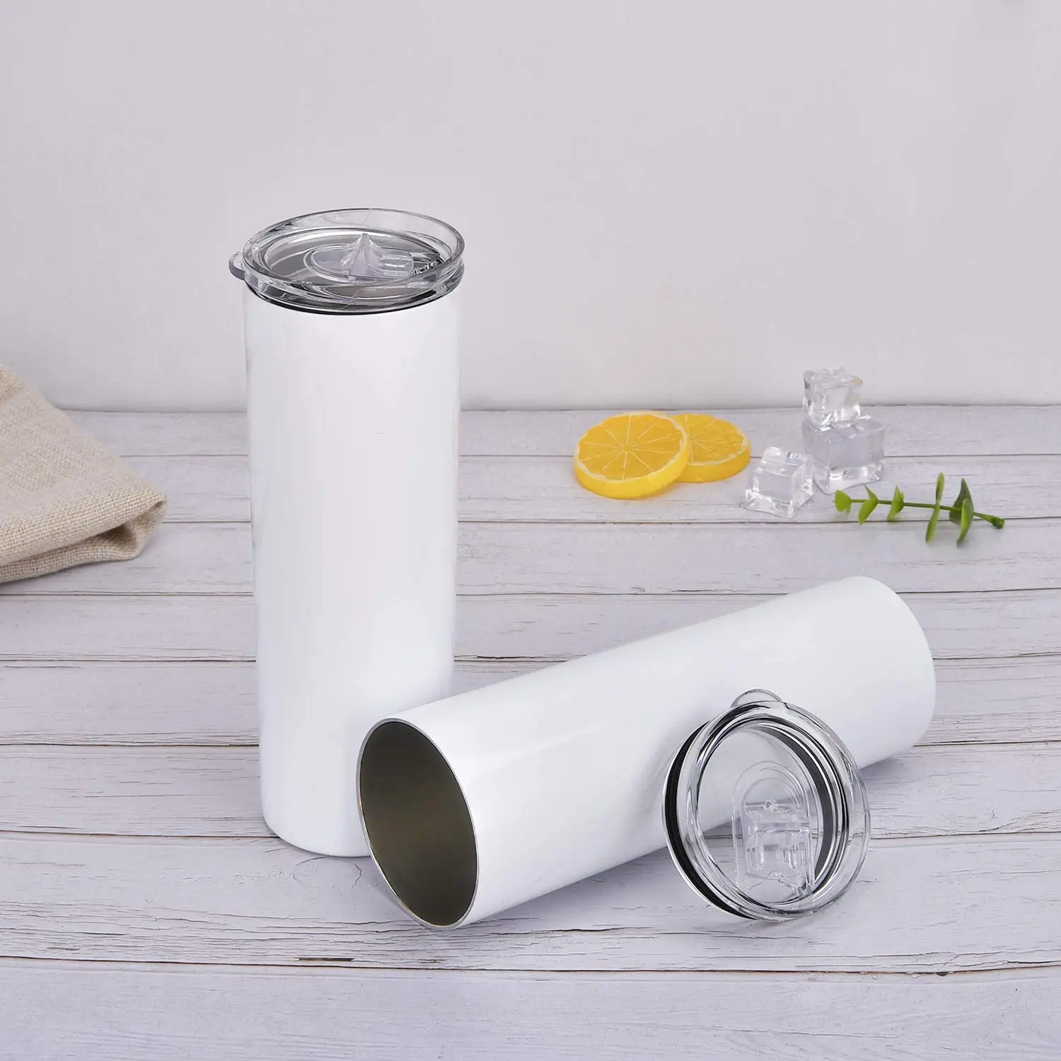 20 oz Sublimation Blanks White Stainless Steel tumbler Cups
