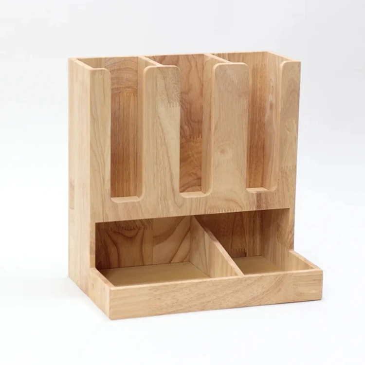 Bamboo Coffee K Cup Holder Coffee Station Pods Organizer Accessories Counter Top Coffee Pod Holder Rack Storage Organizer