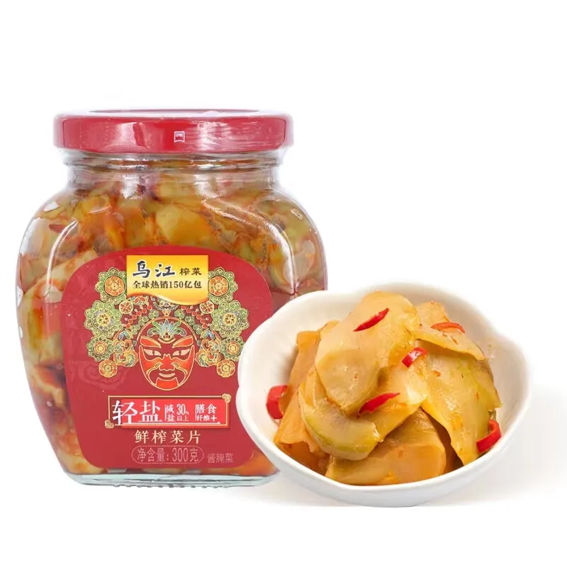 Wujiang Fuling Spicy Red Mustard Tuber Pickle Packaged in Bag