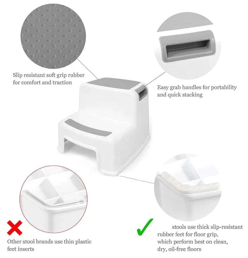 Non Slip Ladder Toilet Potty Training Stool Seat for Kids Baby Tool