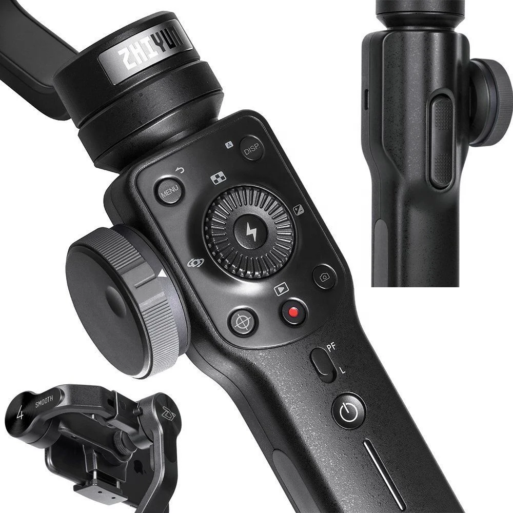  Zhiyun Smooth 4 3-осевой ручной шарнирный стабилизатор для камеры GoPro w/фокус Pull & Zoom смартфона на базе IOS и