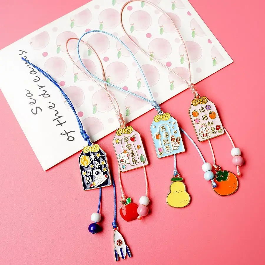 2023 New Lucky Good luck Persimmon Ruyi mobile phone small pendant ornament mobile phone lanyard wholesale for all smartphones