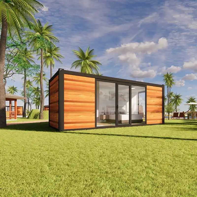 Holiday hotel cabins house fully customized tiny house resort prefab modular house prefabricated living container home
