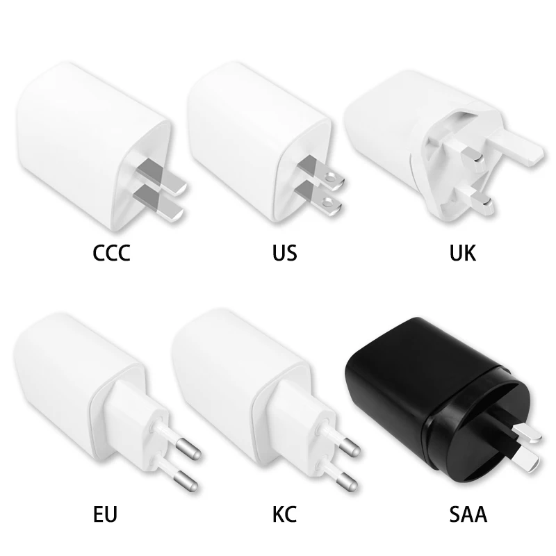 2021 RTS США мини адаптер для мобильного телефона двойной usb Тип c pd 18 Вт 20 настенное зарядное