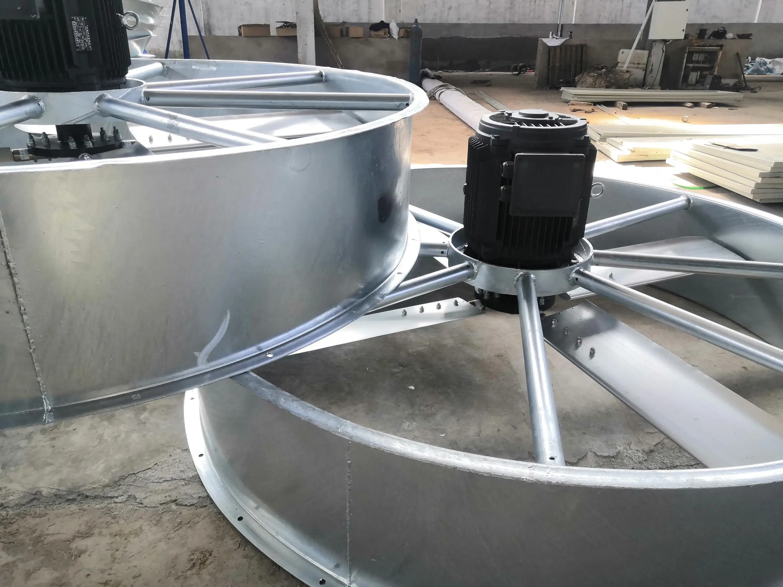 Axial fan for closed cooling tower