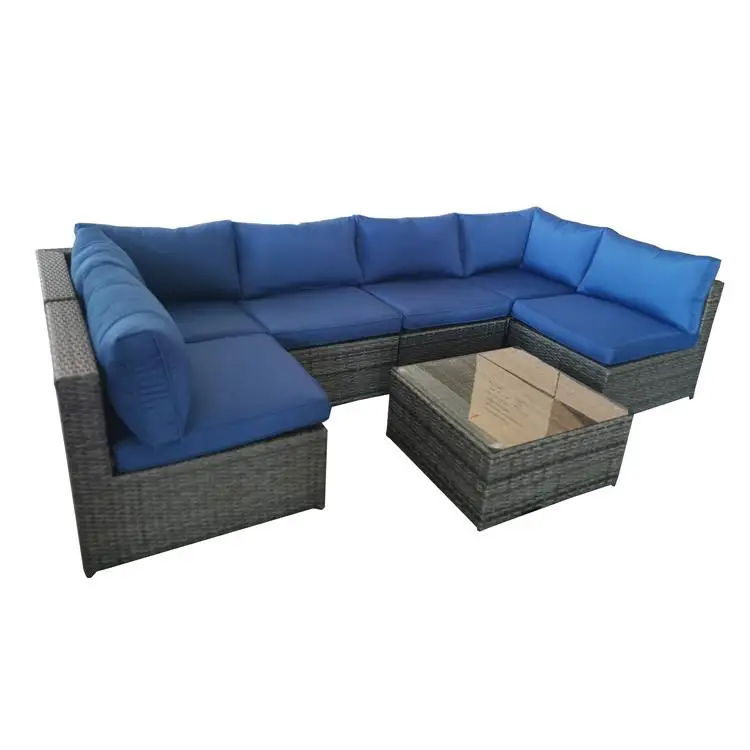 All Weather Luxury Flat Wicker Rattan Outdoor Furniture, Rattan Furniture, Garden Sofa Set