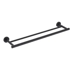 Modern wall mounted towel rack stainless steel two-layer towel rack bathroom towel bar