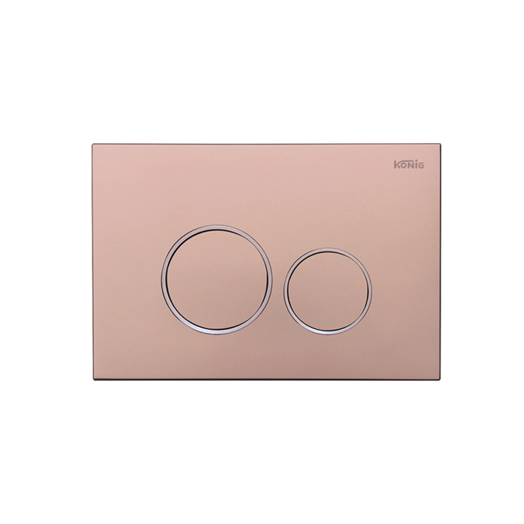 Easy release champagne gold ABS toilet flush panel round circle push button dual flush plate for sigma50s concealed cistern