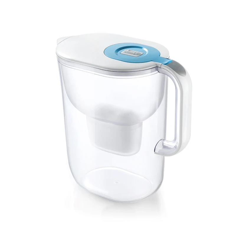 Hot sale nsf certified alkaline water filter pitcher for hard water with replacement cartridge filter jug
