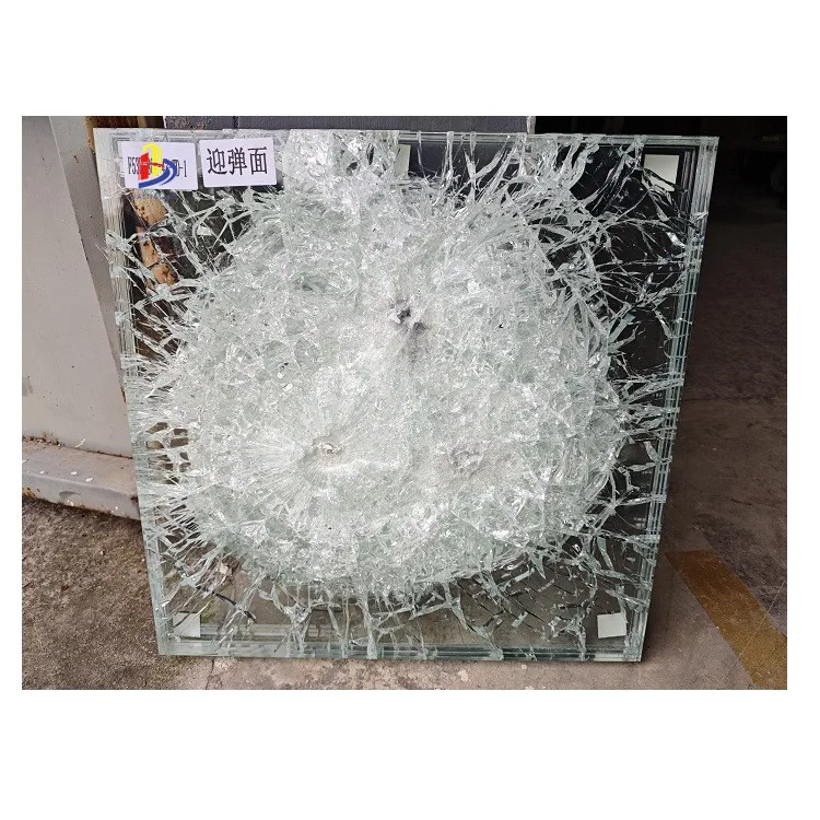 41mm 42mm 43mm B6 NIJ III level Armored Bullet Proof Glass Laminated Safety Bulletproof Armored Glass