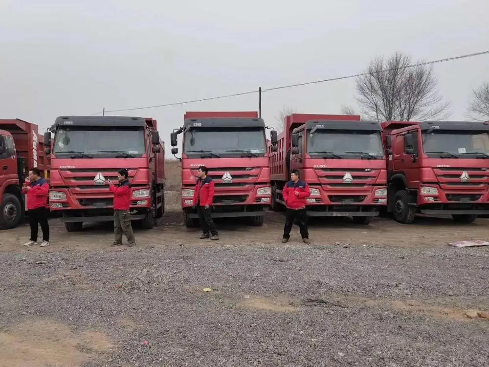 New Bucket Howo Dump 371HP 400HP Truck 6x4 10tires  Bridge In Stock