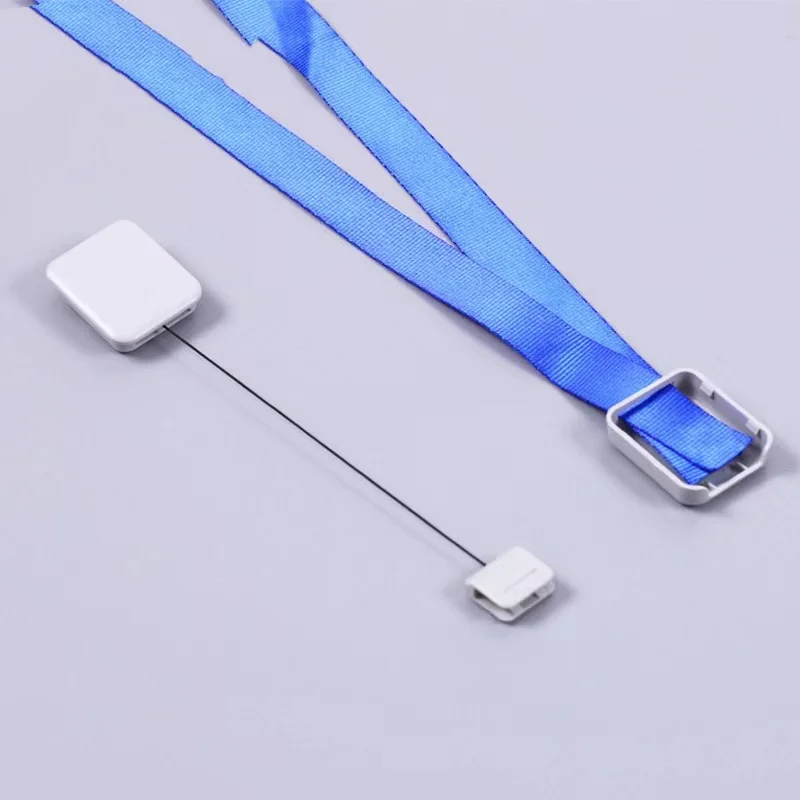 Plastic ID Card Work Card Holder Name Badge Holder Retractable Plastic Buckle Badge  Card Clip Telescopic Holder