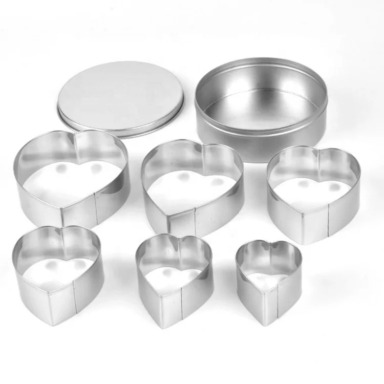 
Stainless Steel Heart Shaped Cookie Cutter Set 6pcs SW-BS155D 
