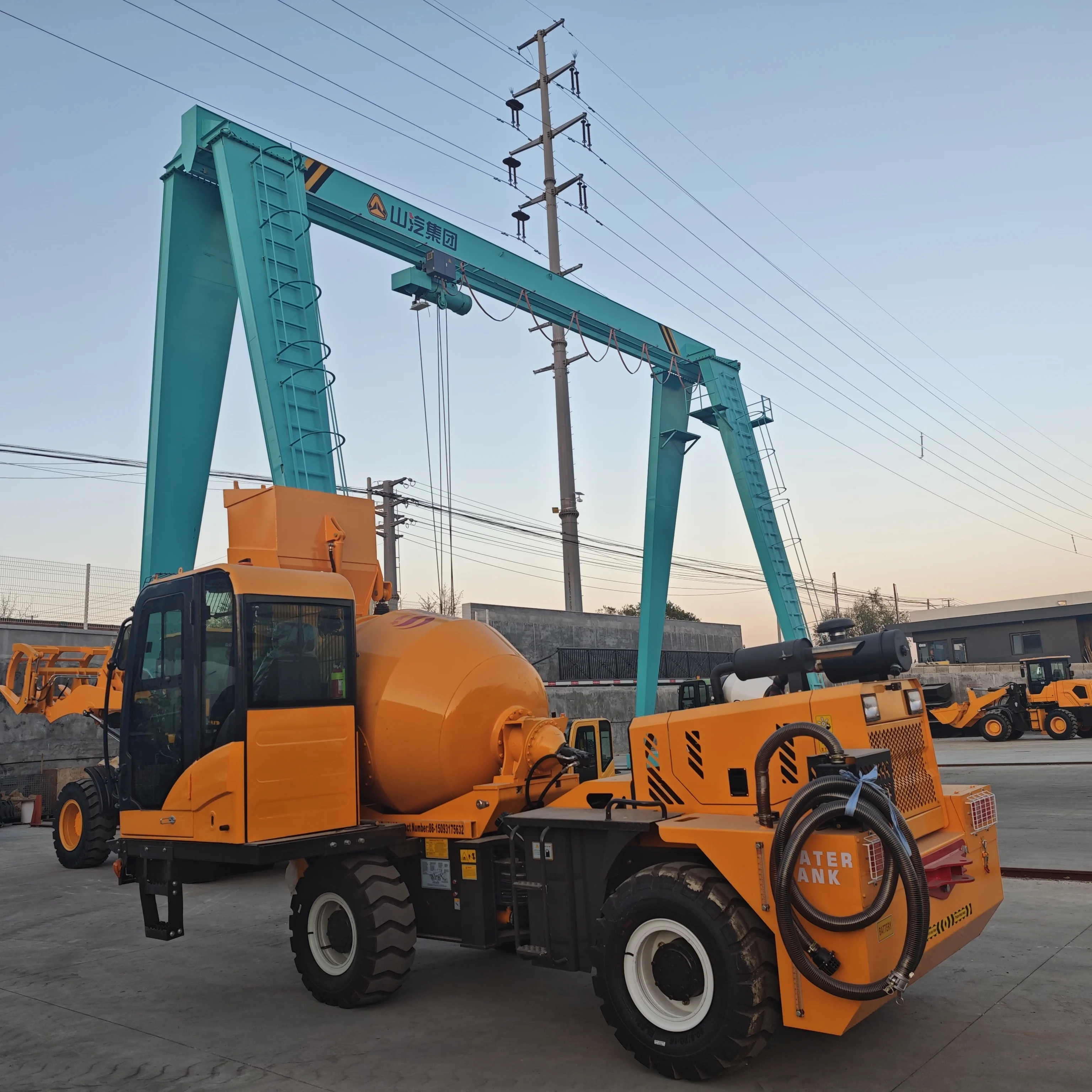 SLM2600S небольшой 2 6 кубический метр Мобильный самозагружающий Бетономешалка дизельный двигатель самозагружается