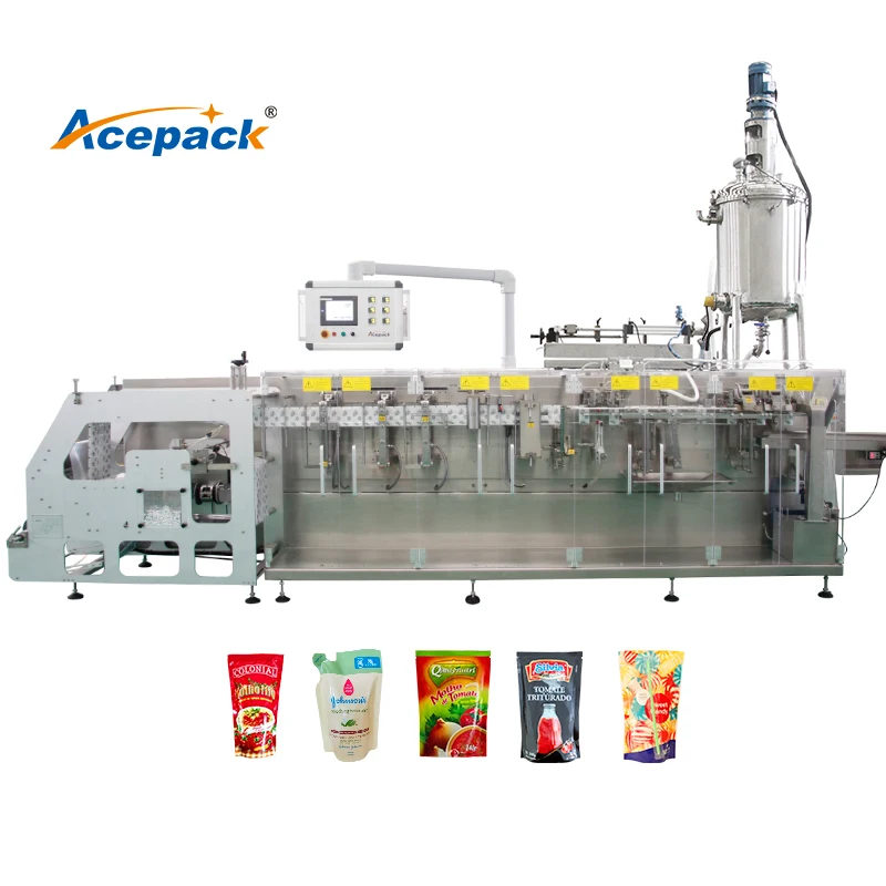 Automatic doypack zipper pouch filling machine stand up pouch packing Production line