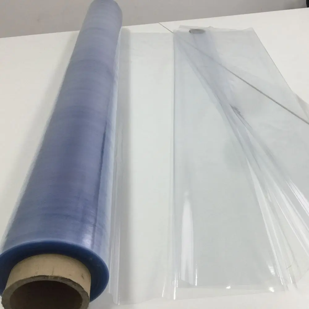 Transparent PVC Sheet 0.05-0.20 Flexible Plastic Vinyl Film Roll Normal Clear Thin Sheeting at Wholesale Price