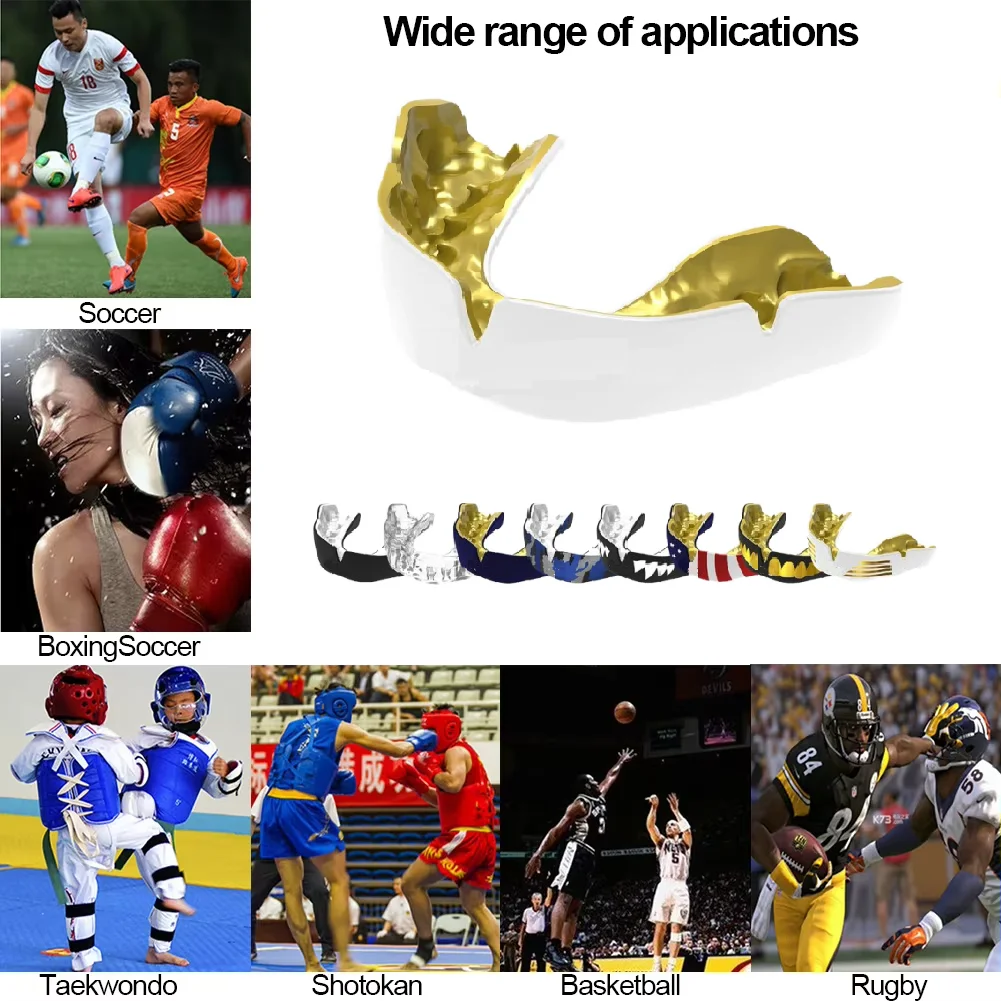 Custom Sports Teeth Protector Mouth Guard for Boxing MMA Martial Arts Football Fitness Lacrosse-Handguard Protection Feature
