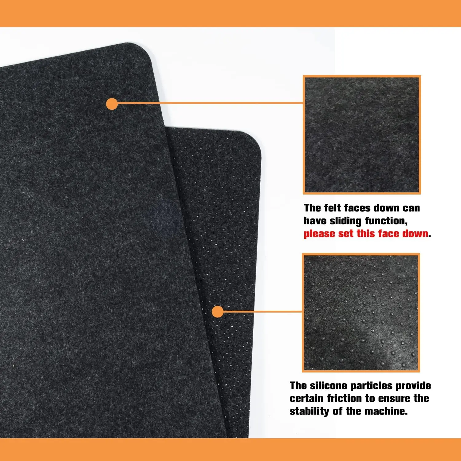 2 Pcs Heat Resistant Pad Countertop Protector Mat Coffee Maker Mat for Countertops Heat Resistant Mat for Air Fryer