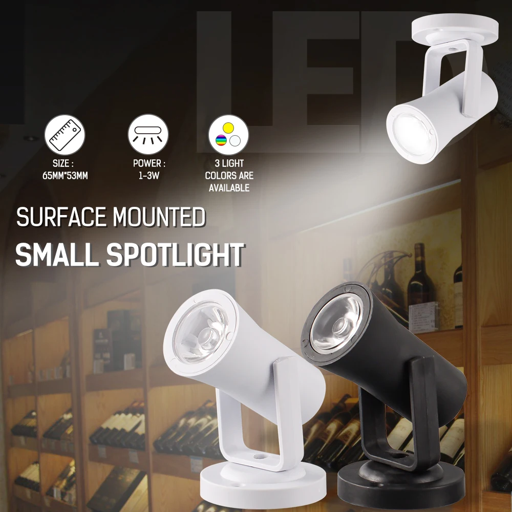 Dingdian LED Low Price Hotel Store led spotlight jewelry lamp AC220V Warm/White RGB COB Light Spot Light for living room