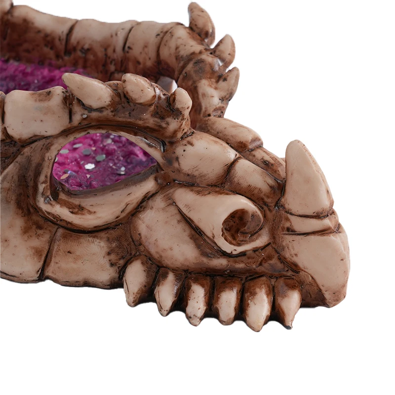 New Design 5*20*10cm Dragon Skeleton Resin Ashtray Smoking accessory Cigar ashtray with white box