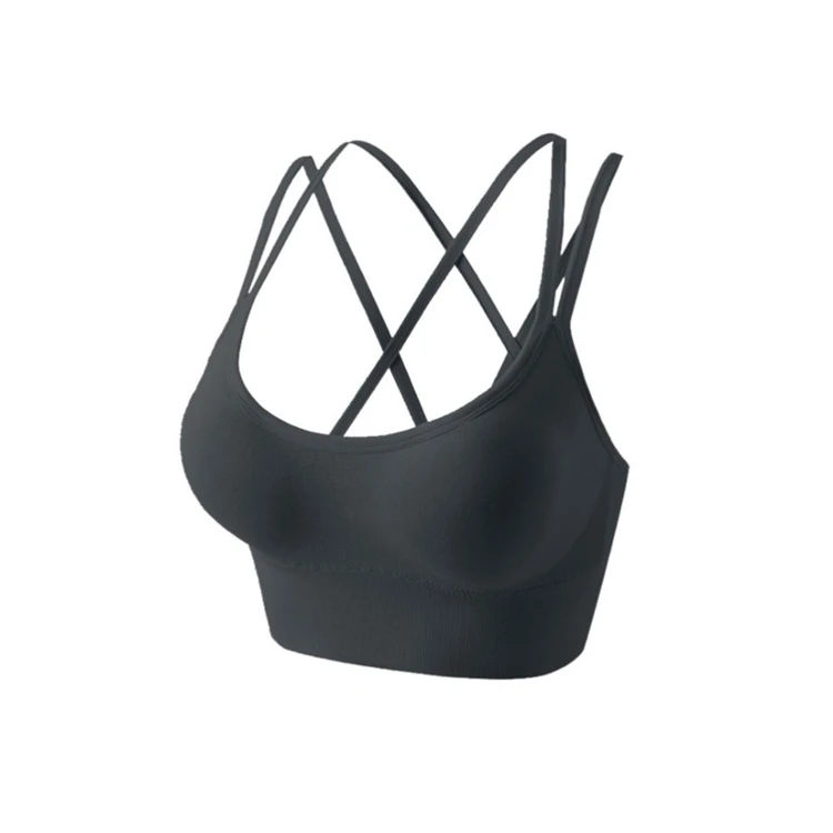 Новый красивый спортивный жилет для фитнеса с открытой спиной модный сексуальный женский бюстгальтер