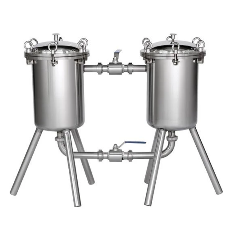 Дуплексный фильтр из нержавеющей стали для молока сока пива вина