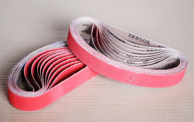 Ceramic coated abrasive  emery sand belt for stainless polishing