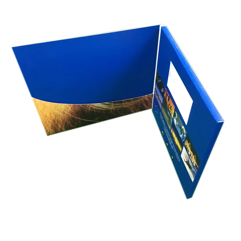 Luxury LCD Video Gift Packaging for 7 Inch handmade video box with lcd screen