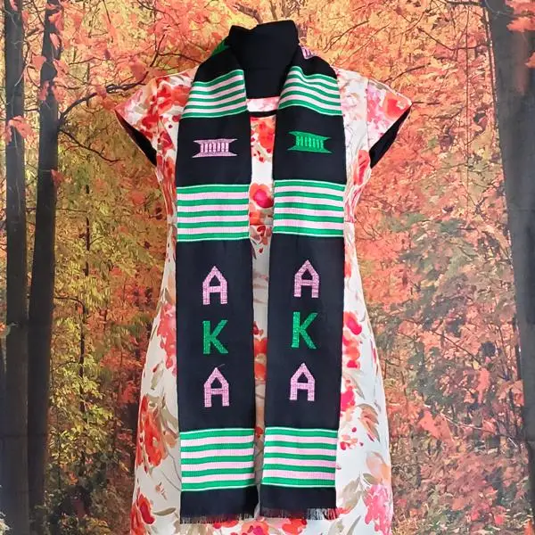 Высококачественная многоцветная ткань Kente вышитая студенческой сувенирной платок для выпускных Платков