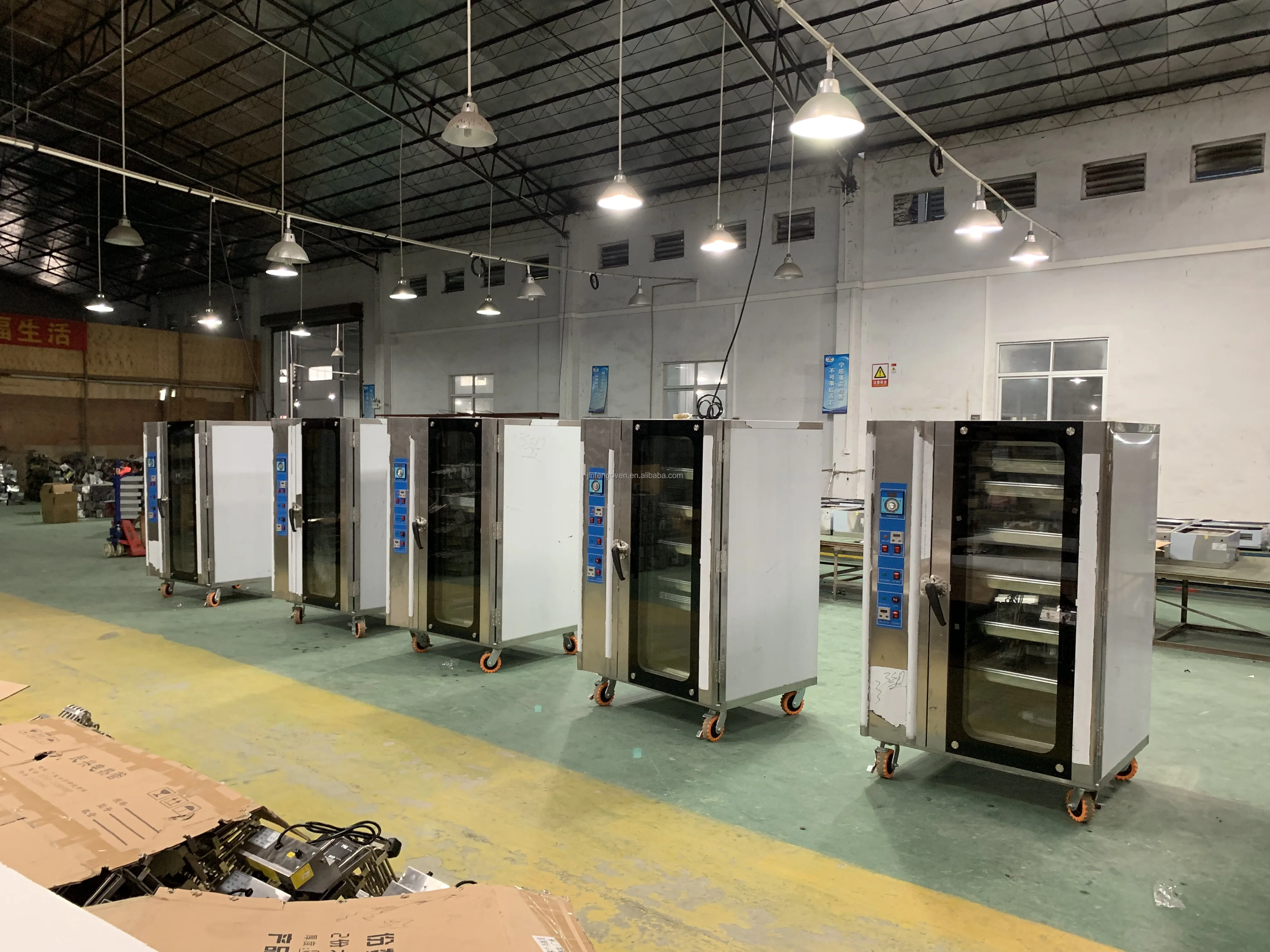 12 tray electric gas convection steam oven bread croissant hot air oven / industrial bread ovens