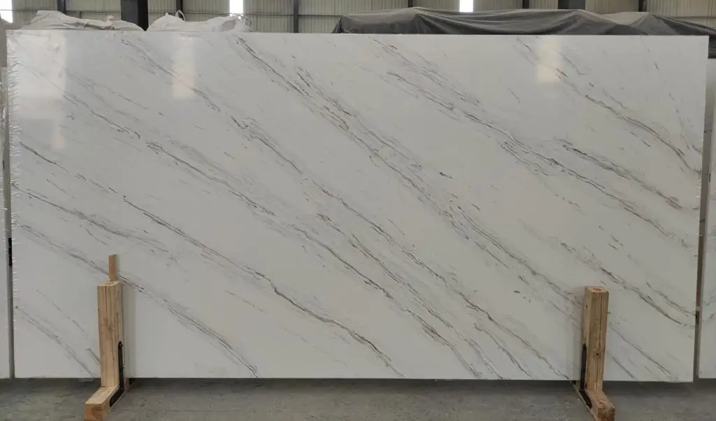 AST OEM/ODM New Design Decorative Artificial Quartz 5028 Palissandra Polished Finish Artificial Quartz Slabs