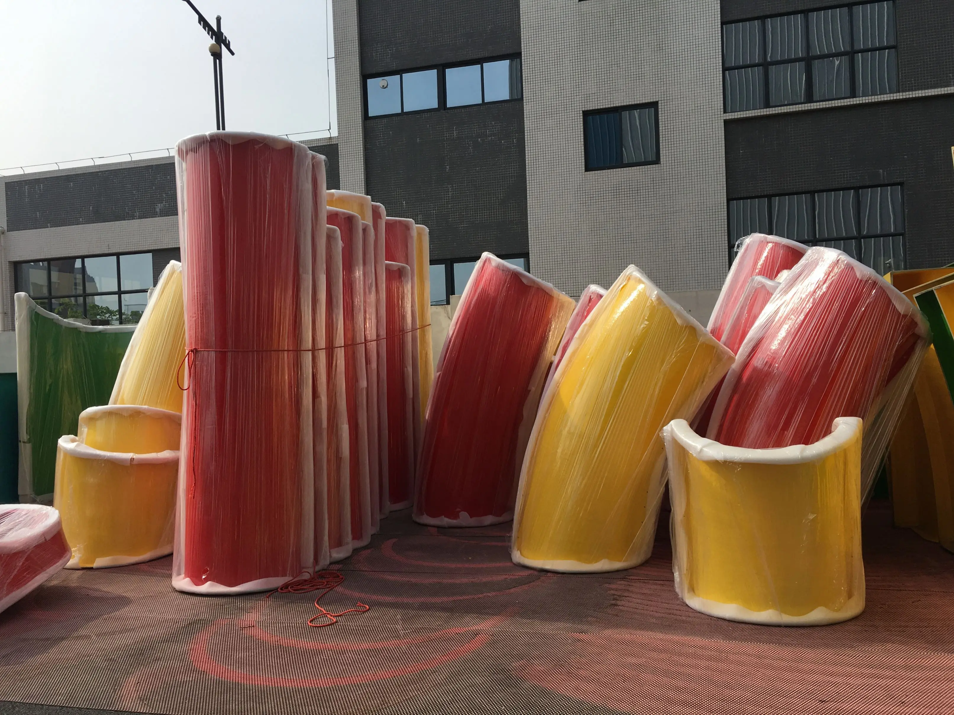  Rainbow Crazy Theme Fiberglass Advanced Technology Commerical Adults Slide Park Water Quality CN;GUA DL-181 by Sea